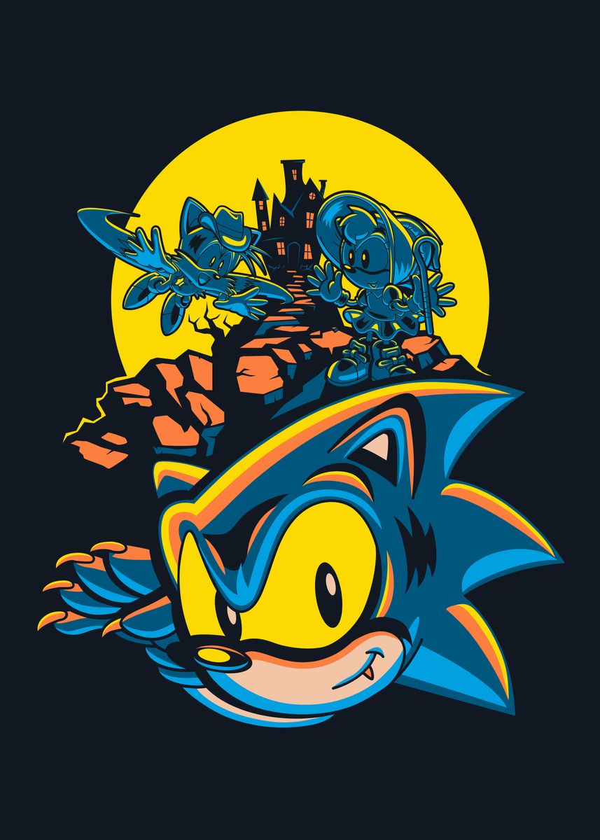 'Scary House' Poster by Sonic the Hedgehog | Displate