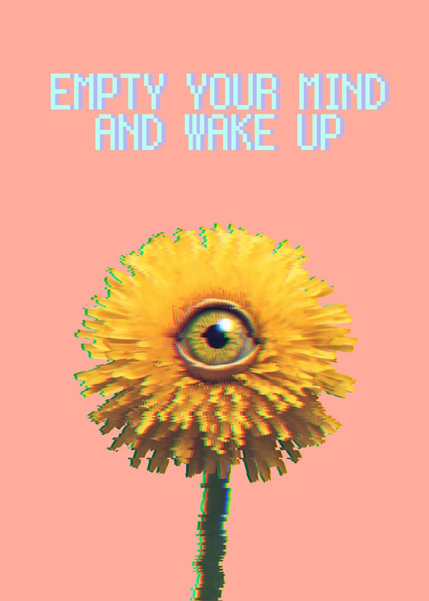 Weirdcore Dreamcore Sunflower Eye | Art Print