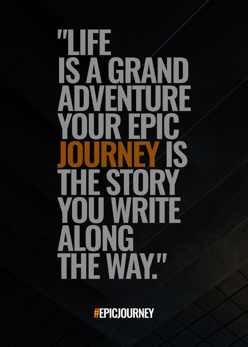 'Journey' Poster, picture, metal print, paint by Mr Penguin Displate
