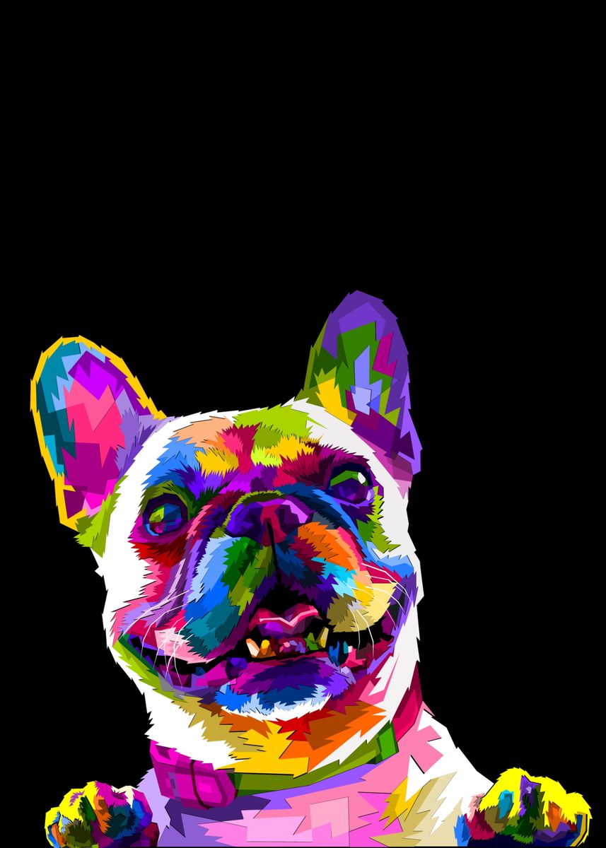 'smile dog' Poster by AL Store | Displate