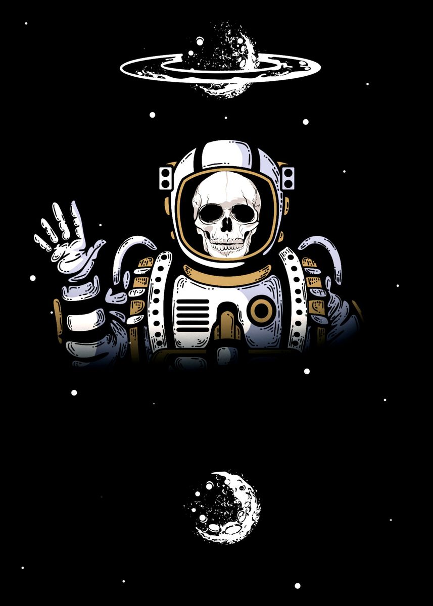 'astronaut ' Poster, picture, metal print, paint by DH ART | Displate