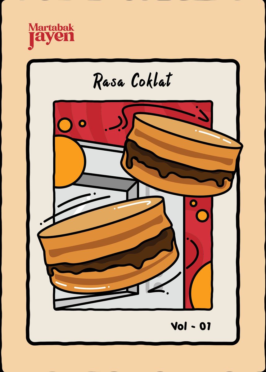 'Martabak Illustration' Poster, picture, metal print, paint by ...