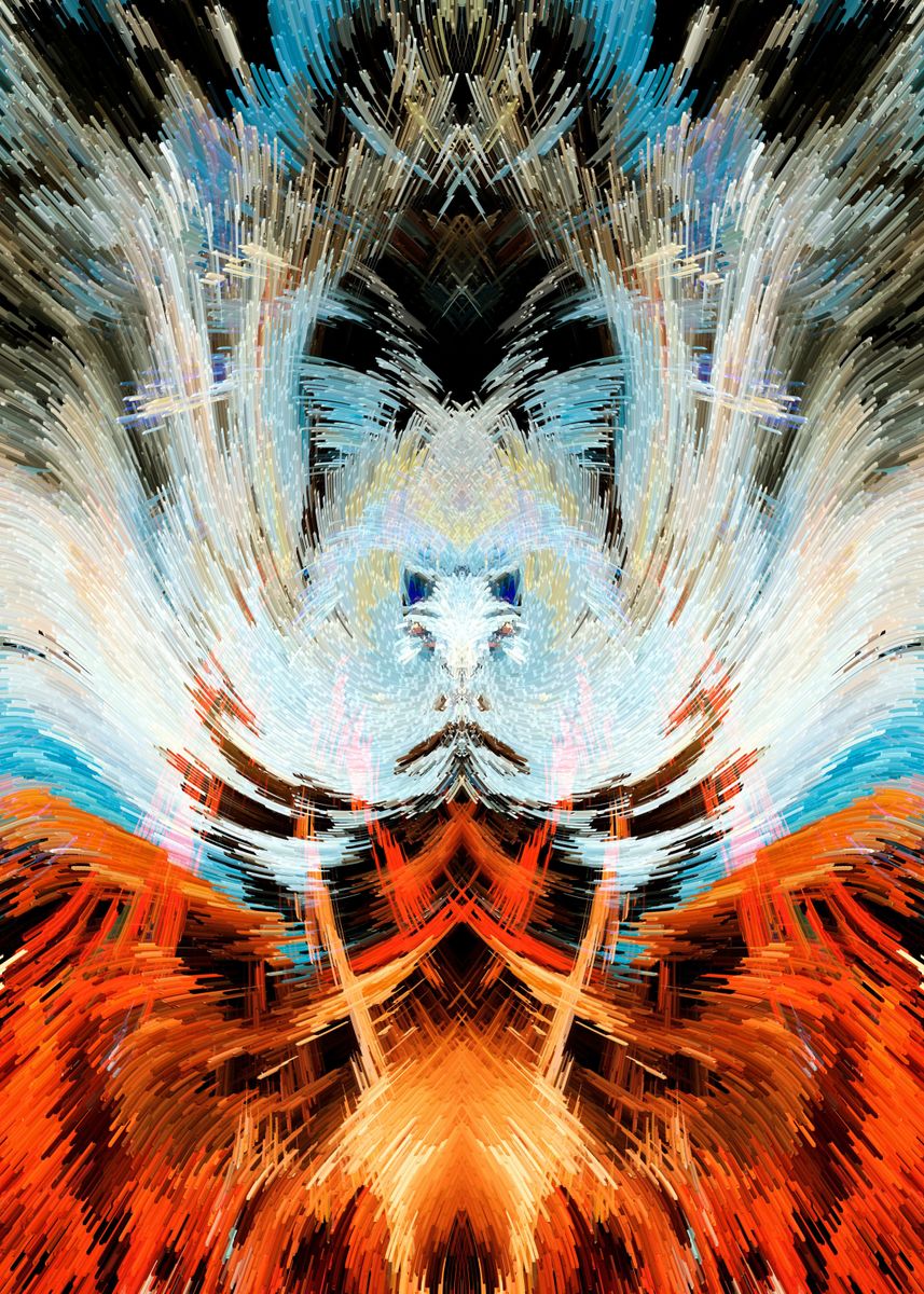 'Baby Crying Abstract Art' Poster, picture, metal print, paint by ...
