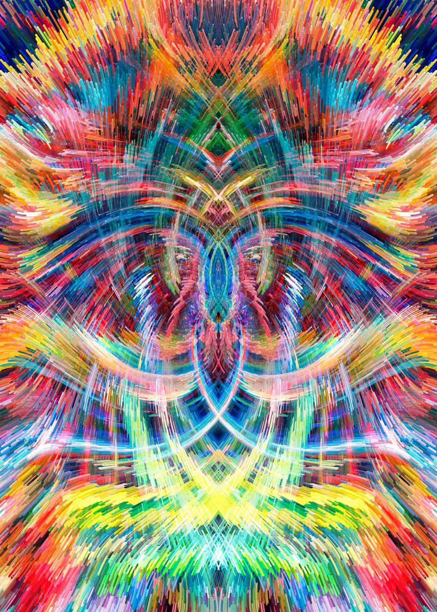 'Baby Crying Abstract Art' Poster, picture, metal print, paint by ...