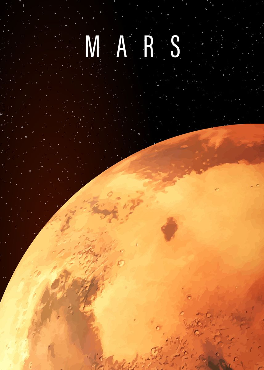 'Planet Mars' Poster by Danan Putra | Displate