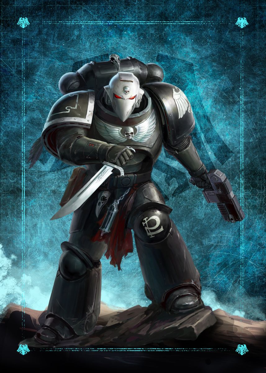 'Raven Guard Intercessor' Poster, picture, metal print, paint by ...