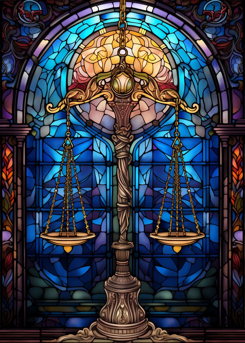 'The Scales of Balance' Poster, picture, metal print, paint by Polymath