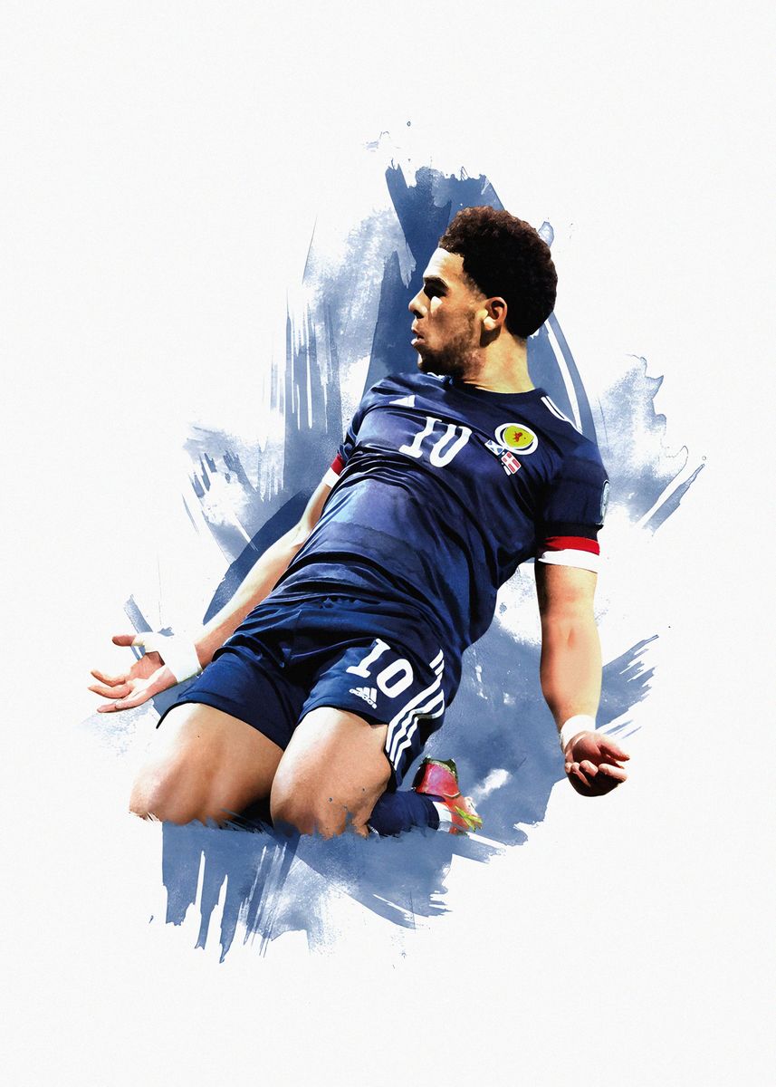 'Che Adams Scotland Star' Poster by CarlosBalistreri Studio | Displate