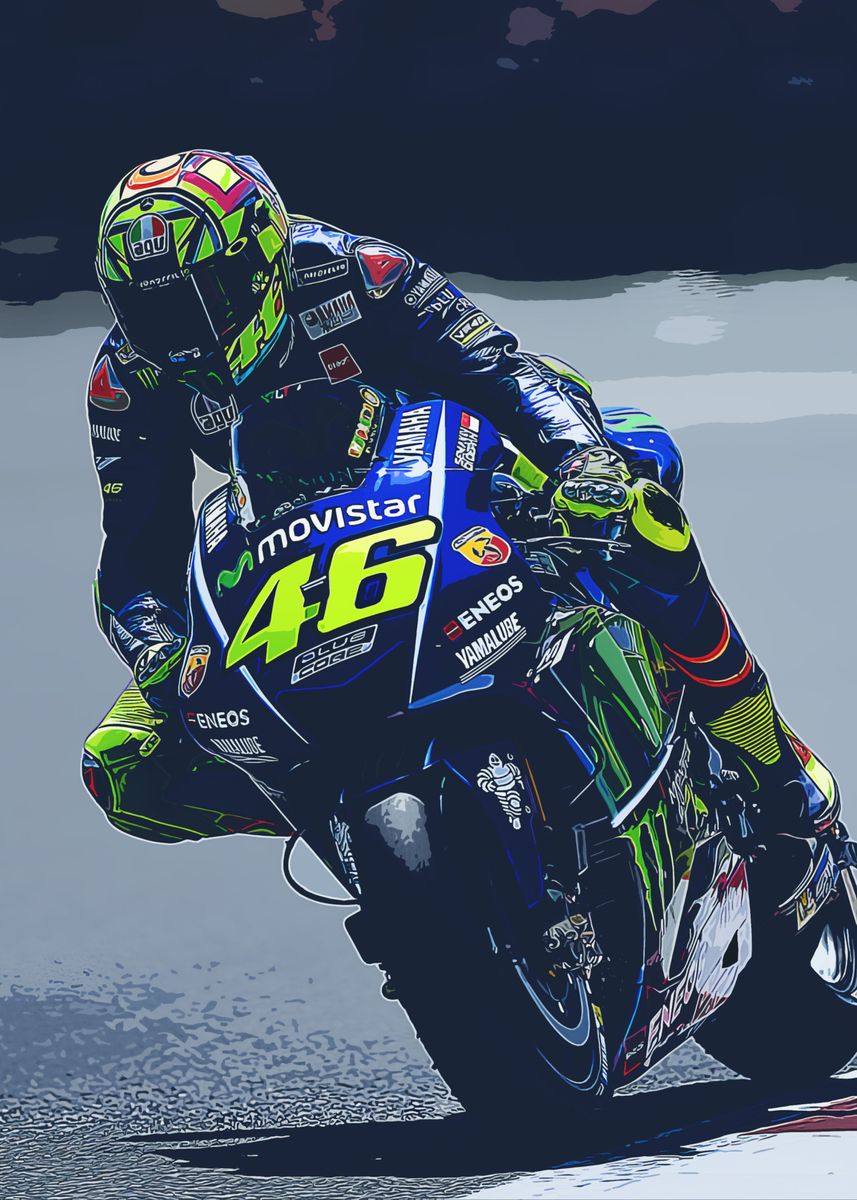 'The Legend Vr46 Rossi' Poster, picture, metal print, paint by Benny ...