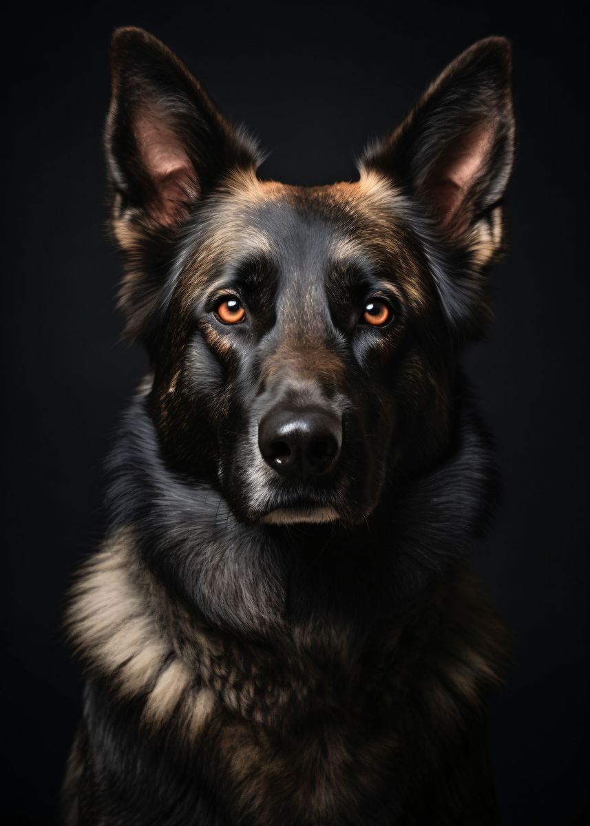 'German shepherd dog' Poster by Marc Kunze | Displate