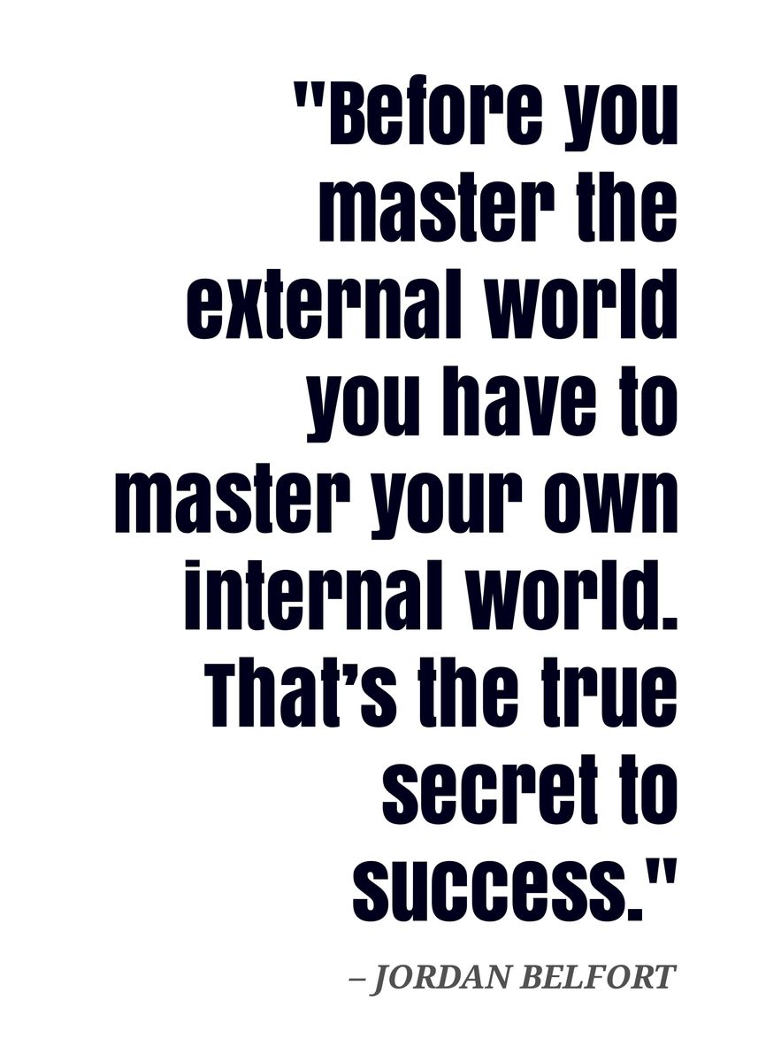'Jordan Belfort quote' Poster, picture, metal print, paint by Gembull ...