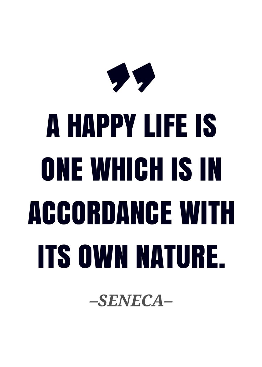 'Seneca quote' Poster, picture, metal print, paint by Gembull Art