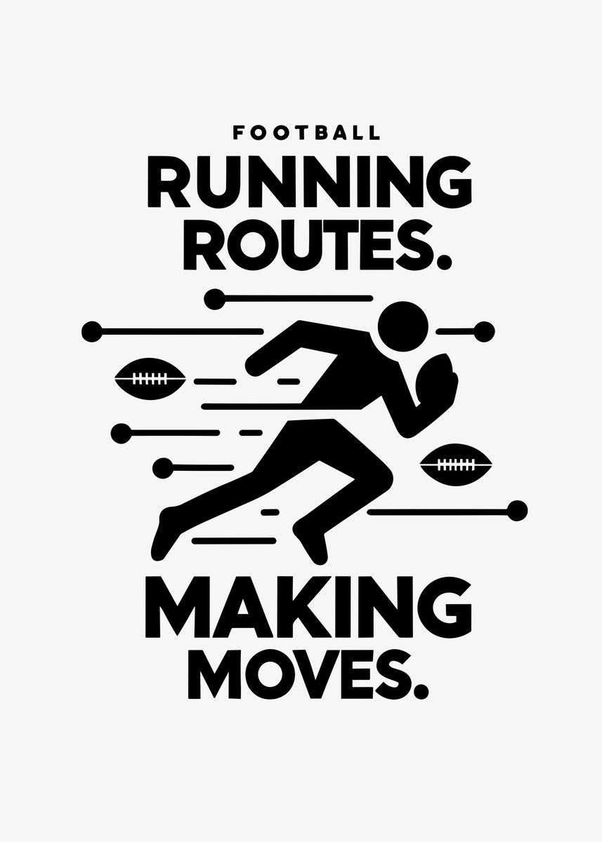 'Running Routes Making' Poster by Francois Ringuette Displate