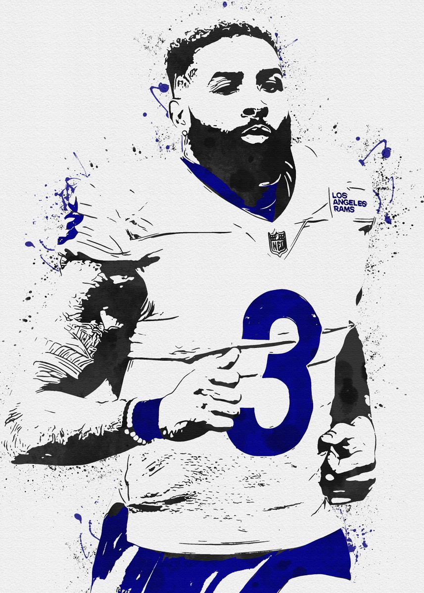 'Odell Beckham Jr' Poster, picture, metal print, paint by Paul C. Lane ...