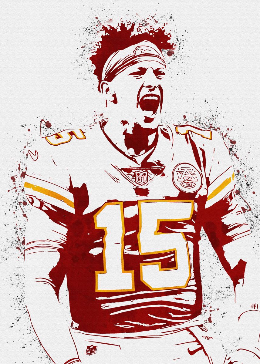 'Patrick Mahomes' Poster, picture, metal print, paint by Paul C. Lane ...