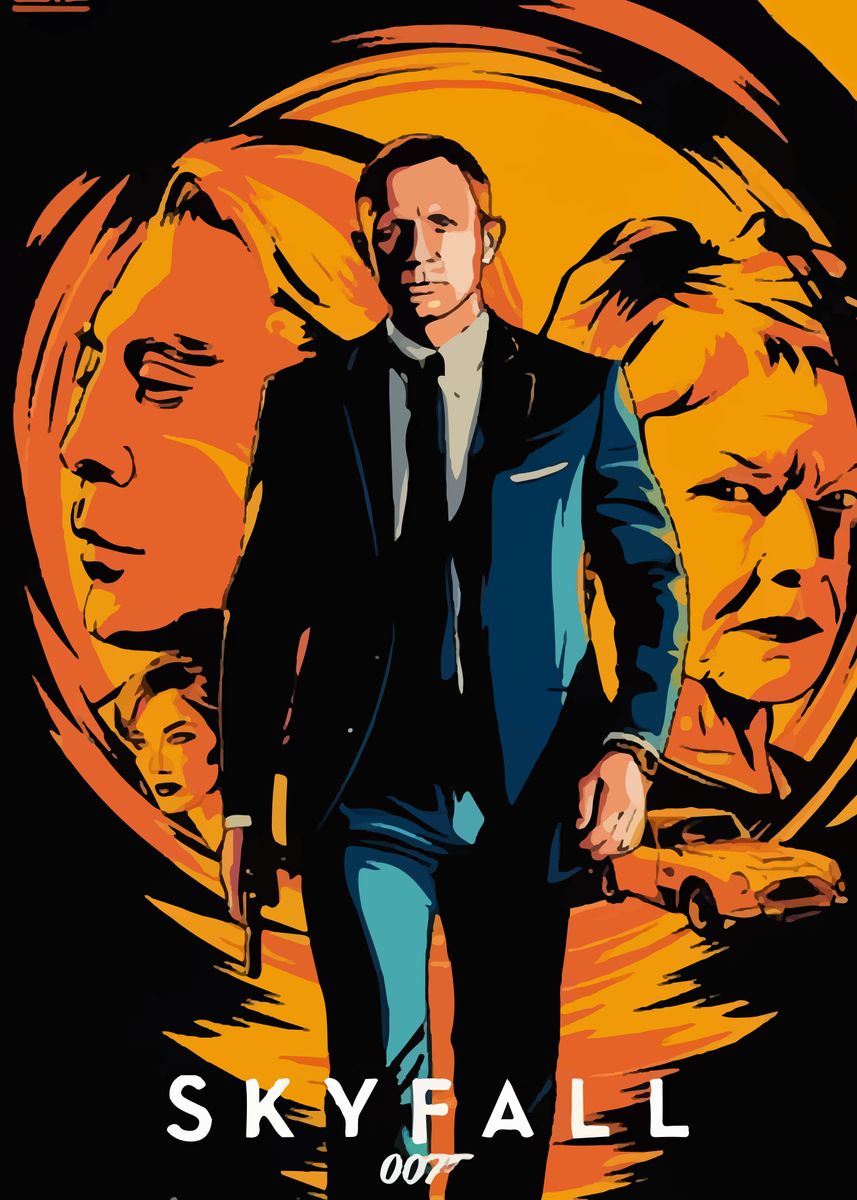 '007 Skyfall' Poster, picture, metal print, paint by SoBo | Displate