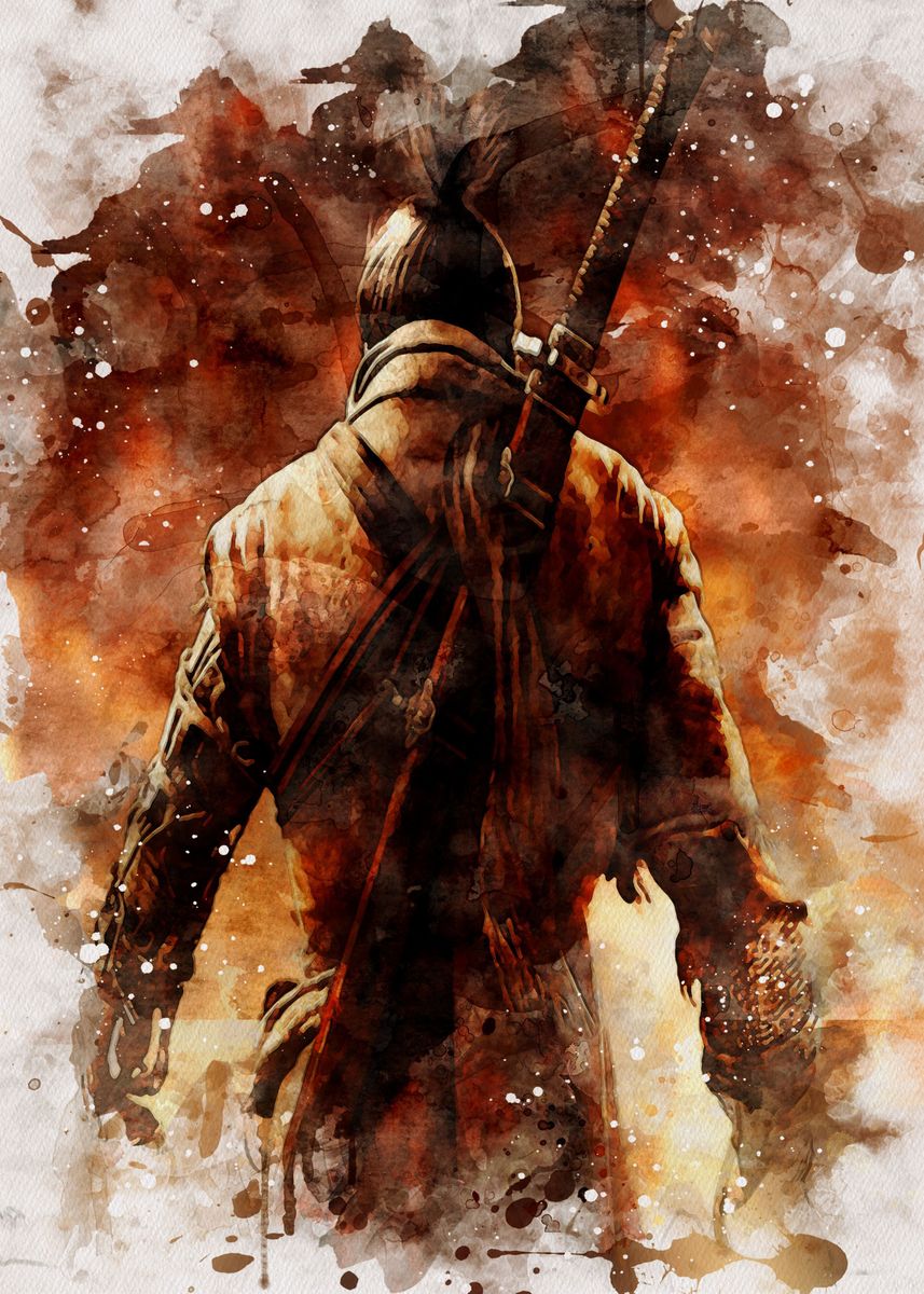 'sekiro Games' Poster, Picture, Metal Print, Paint By Kiarapfeffer 