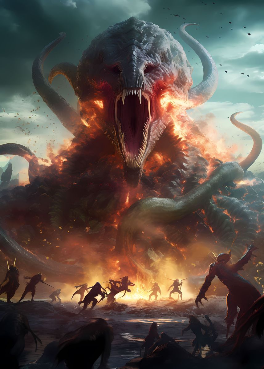 'Elden Ring Fantasy Boss' Poster, picture, metal print, paint by ...