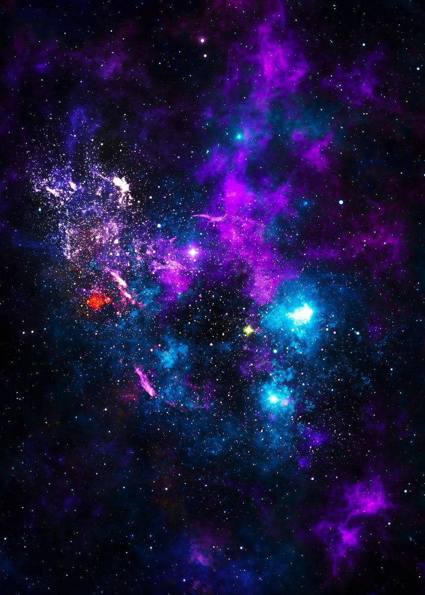 'Space Colors Nebula II' Poster by P U F F Y | Displate