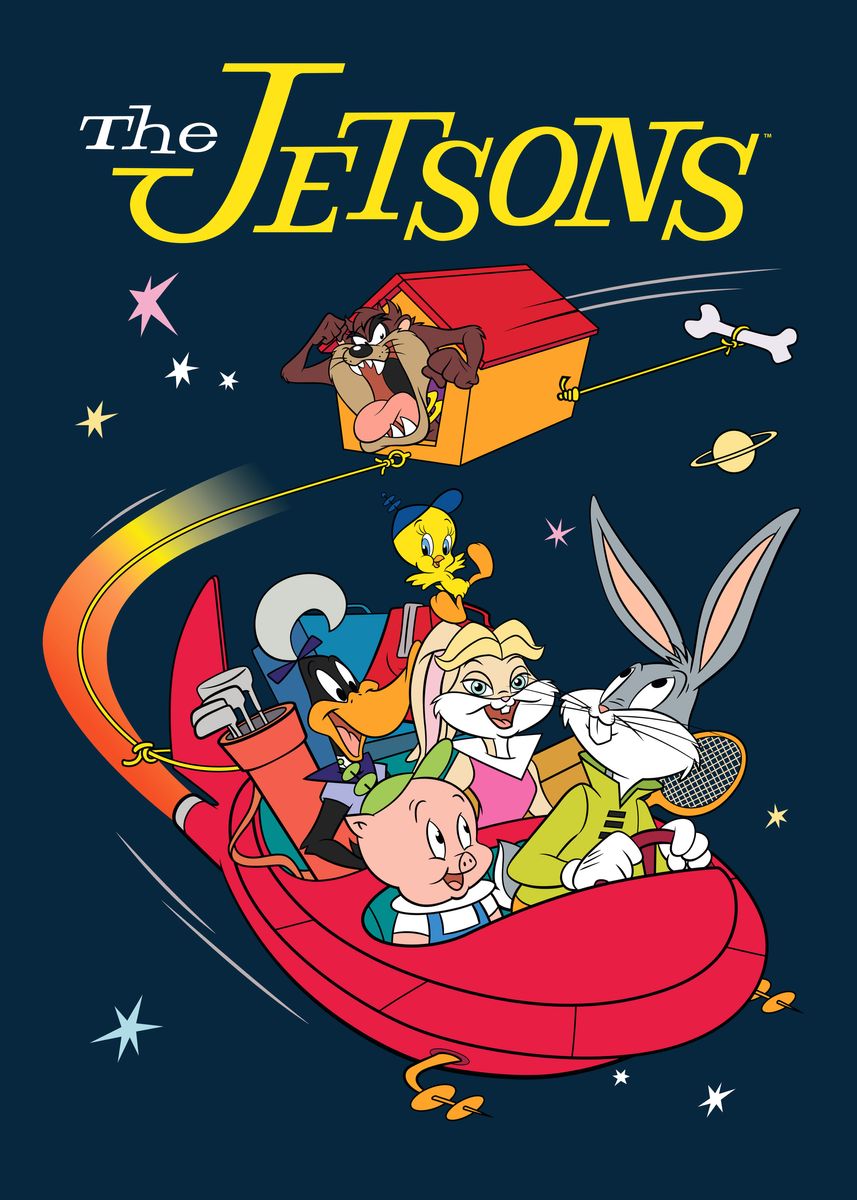 'Looney Jetsons' Poster, picture, metal print, paint by Looney Tunes ...