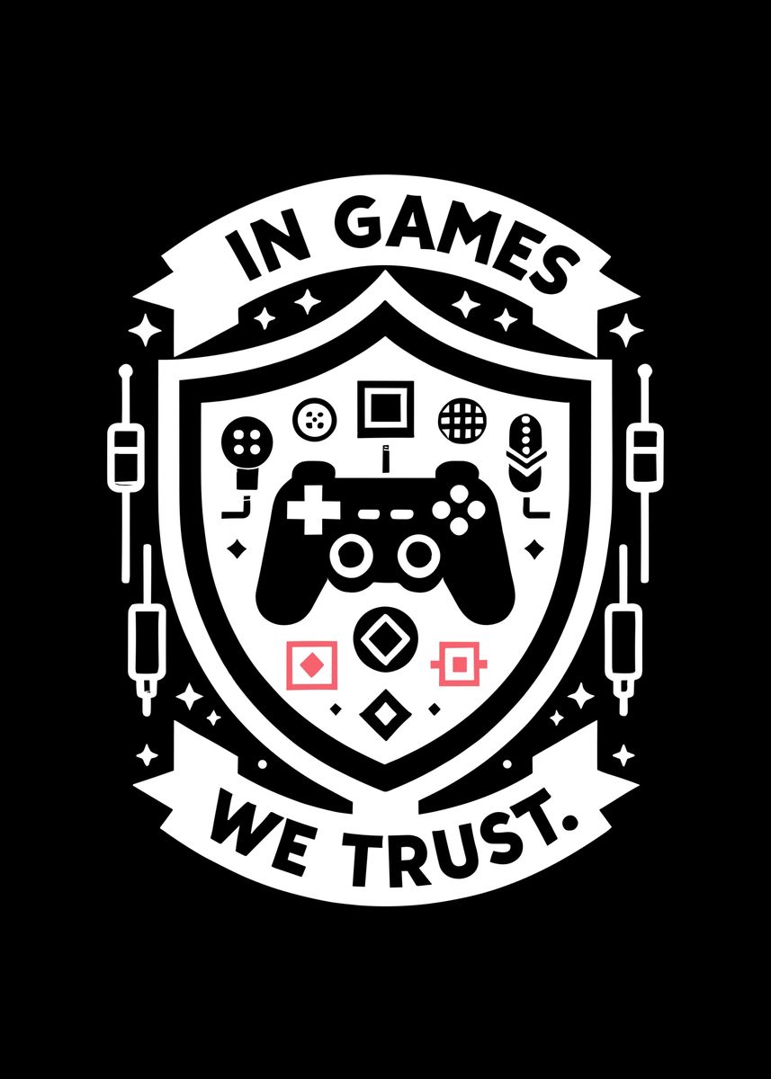 Intrust Game 'In Games We Trust' Poster, picture, metal print, paint by Francois ...