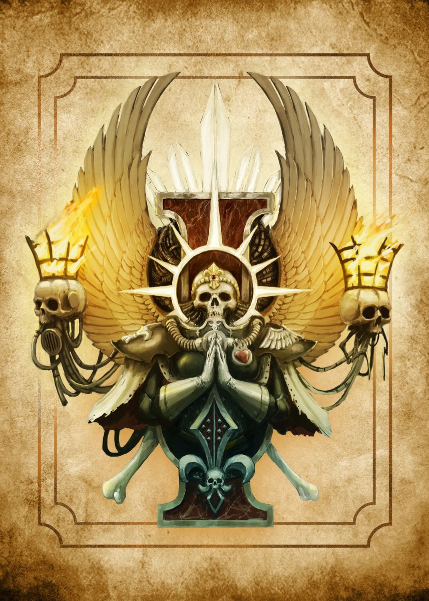 'Adepta Sororitas Emblem' Poster, picture, metal print, paint by ...