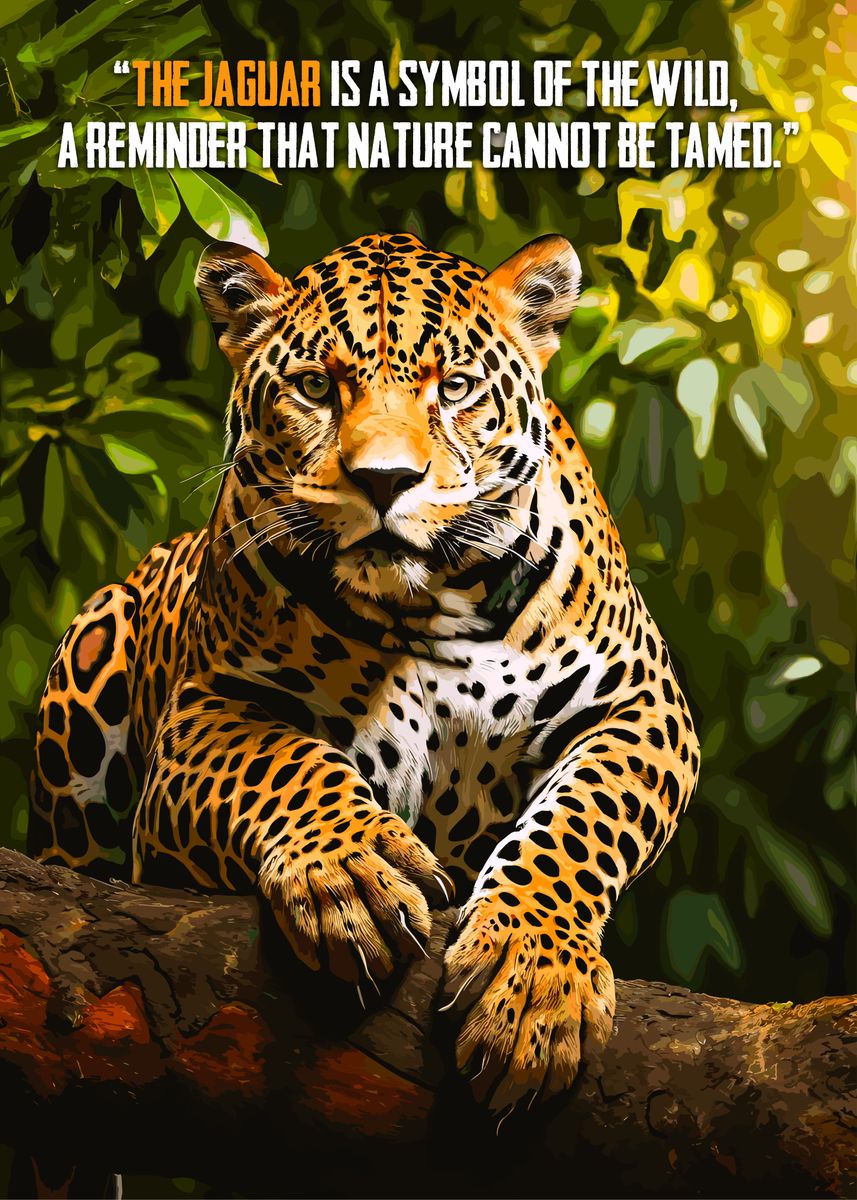 'Jaguar Quotes' Poster by NuMaNi Art Displate