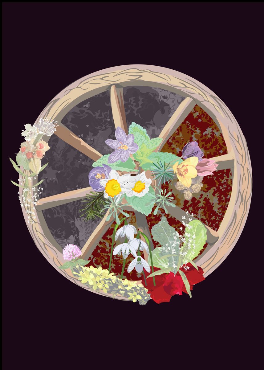 'Ostara' Poster, picture, metal print, paint by Km3ellis | Displate