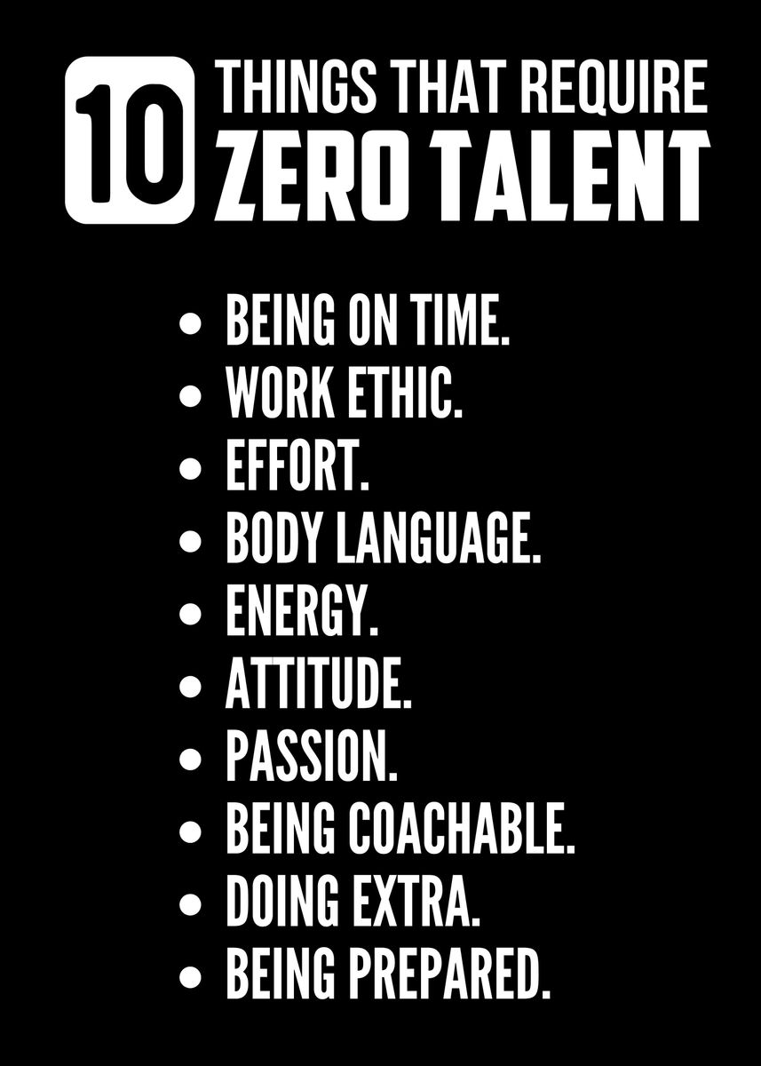 'Zero talent list' Poster, picture, metal print, paint by teehowa ...