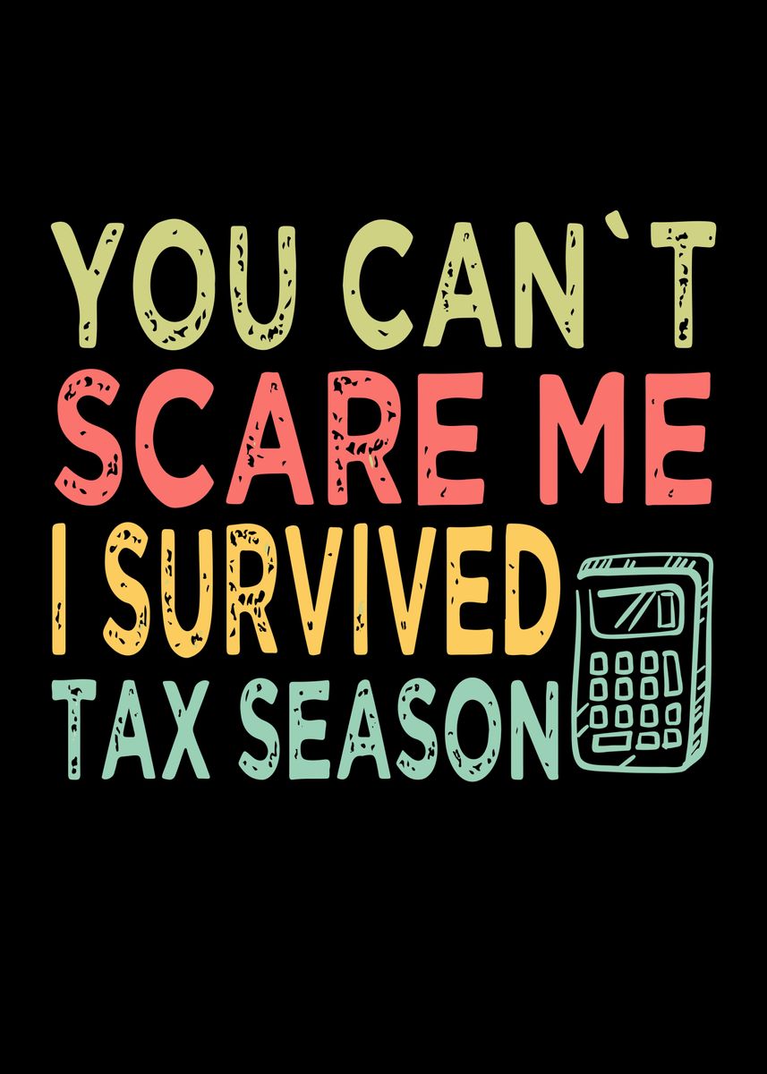  accountant tax season day poster picture metal print paint by