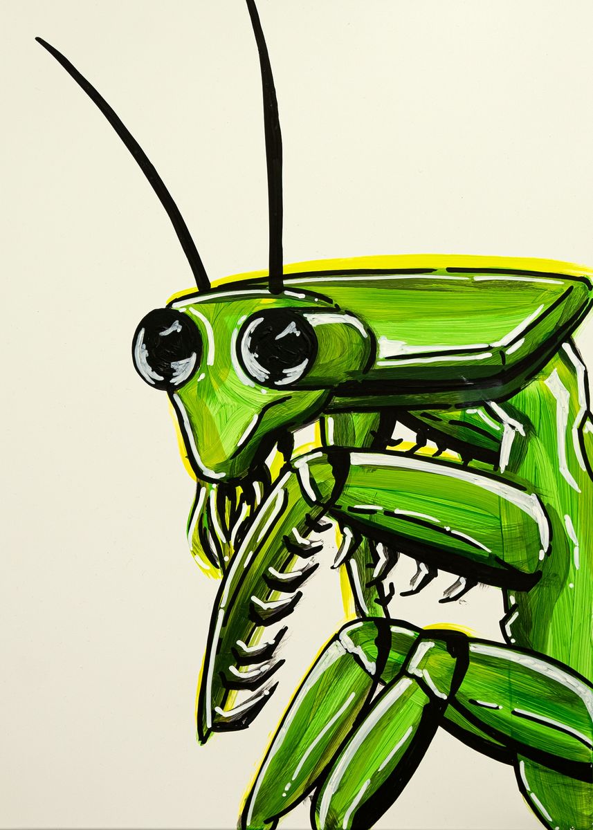 'Mantis' Poster, picture, metal print, paint by ZHC CRAFTS Displate