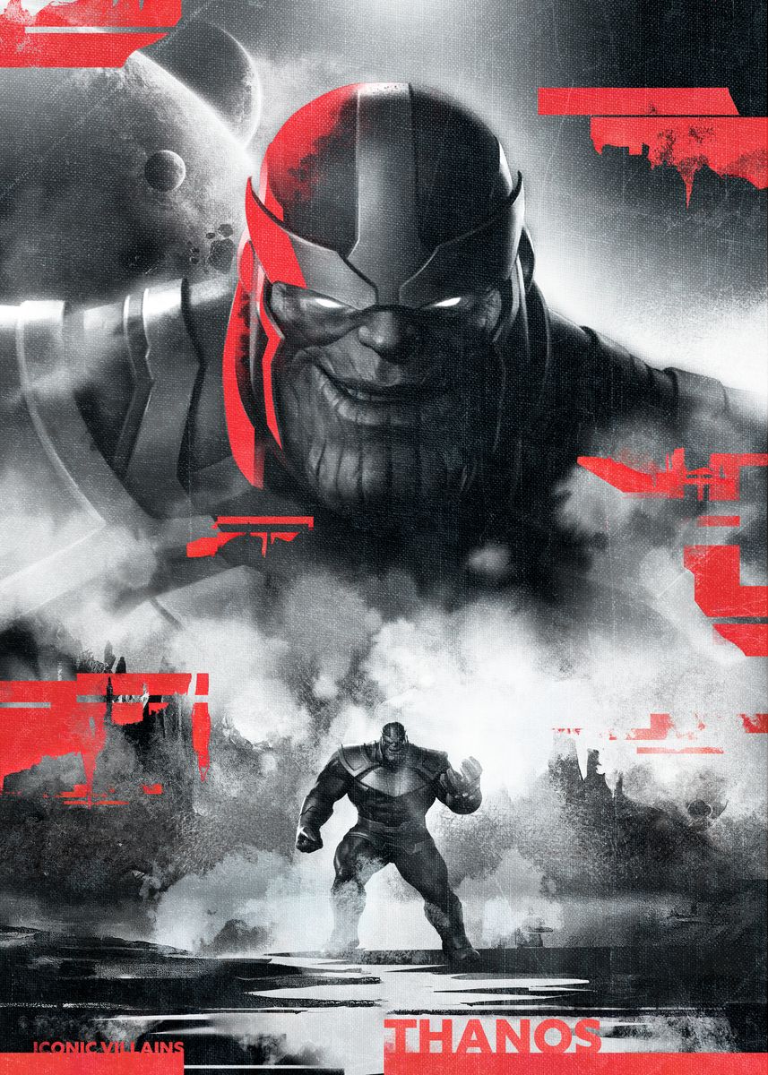 'Thanos' Poster, picture, metal print, paint by Marvel | Displate