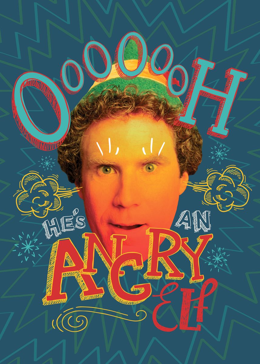 'he's An Angry Elf' Poster, Picture, Metal Print, Paint By Elf 