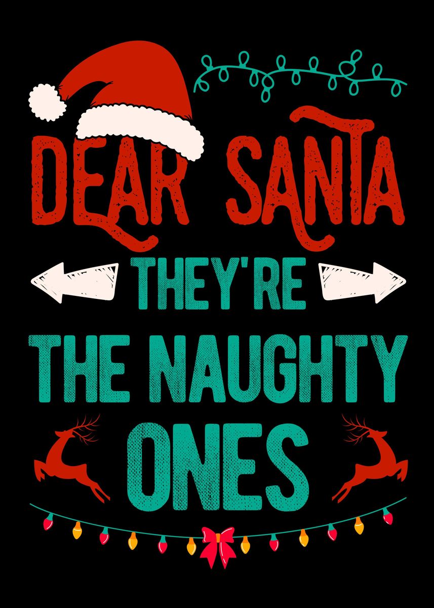 'Funny Christmas Quote' Poster by Visualz | Displate