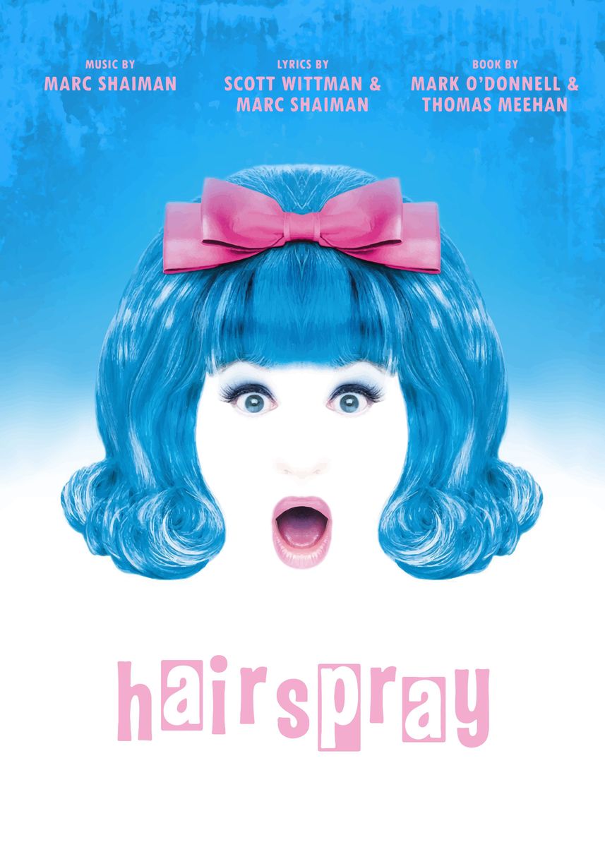 'Hairspray' Poster, picture, metal print, paint by Bo Kev | Displate