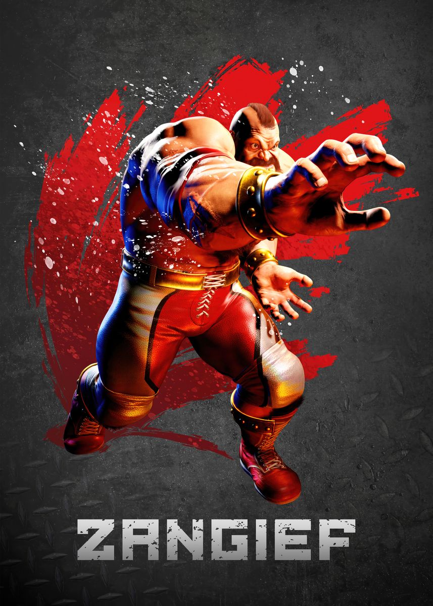 Zangief Street Fighter Design - Original Artwork - Street Fighter