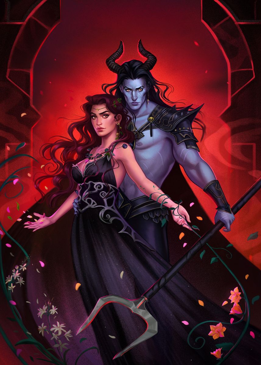 'Rulers of the Underworld' Poster, picture, metal print, paint by