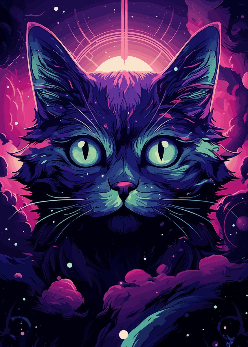 The Realm of Cats Displate Metal offers Poster