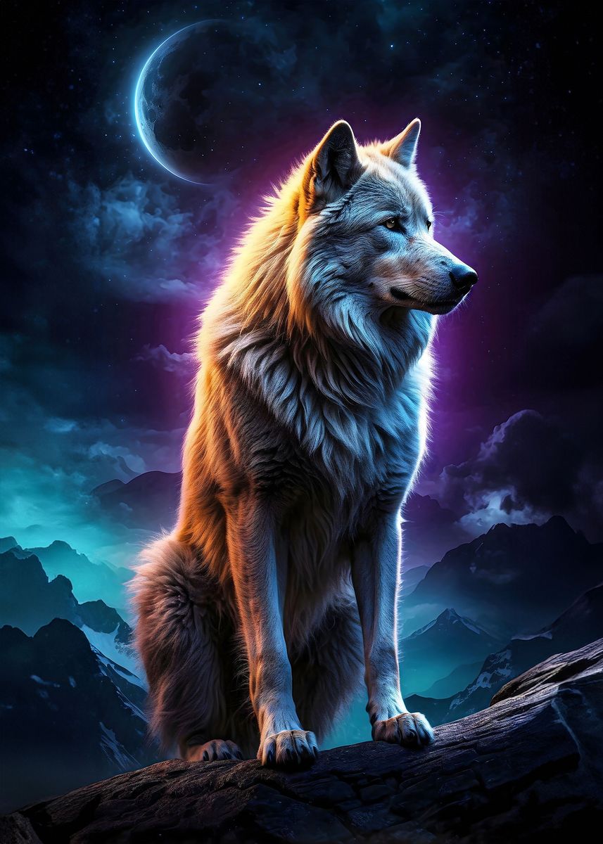 'Wolf Werewolf' Poster, picture, metal print, paint by SuperFlashCrash ...