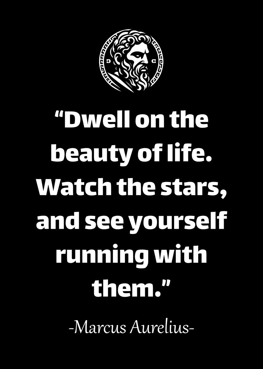 'Marcus Aurelius Quote' Poster, picture, metal print, paint by ...