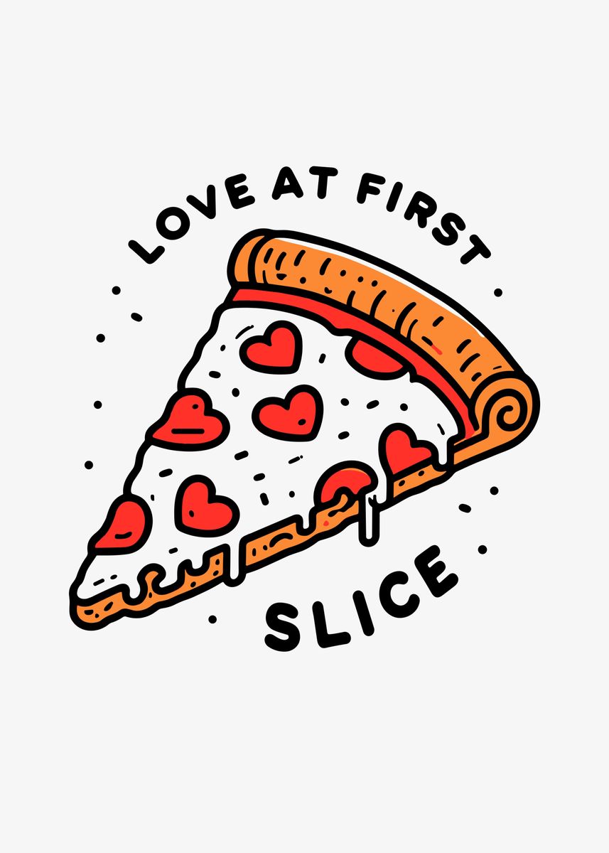 'Love at First Slice' Poster, picture, metal print, paint by Francois ...