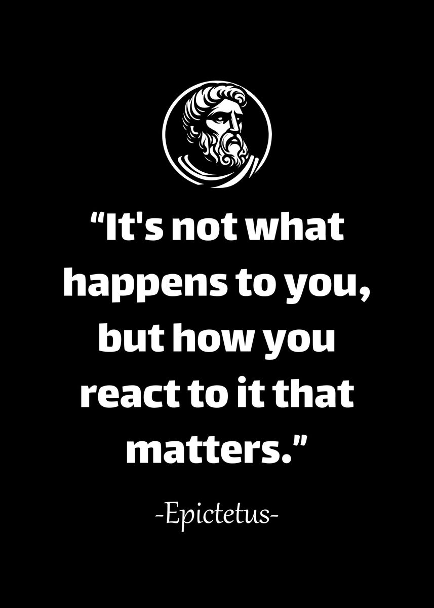 'Epictetus Wise Quotes' Poster, picture, metal print, paint by ...