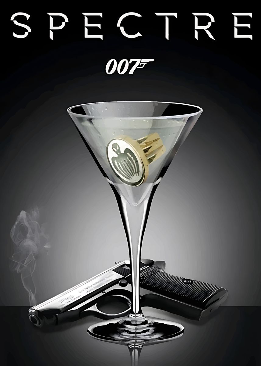 Metal 007 'James Bond 007' Poster, picture, metal print, paint by Lokal Super ...