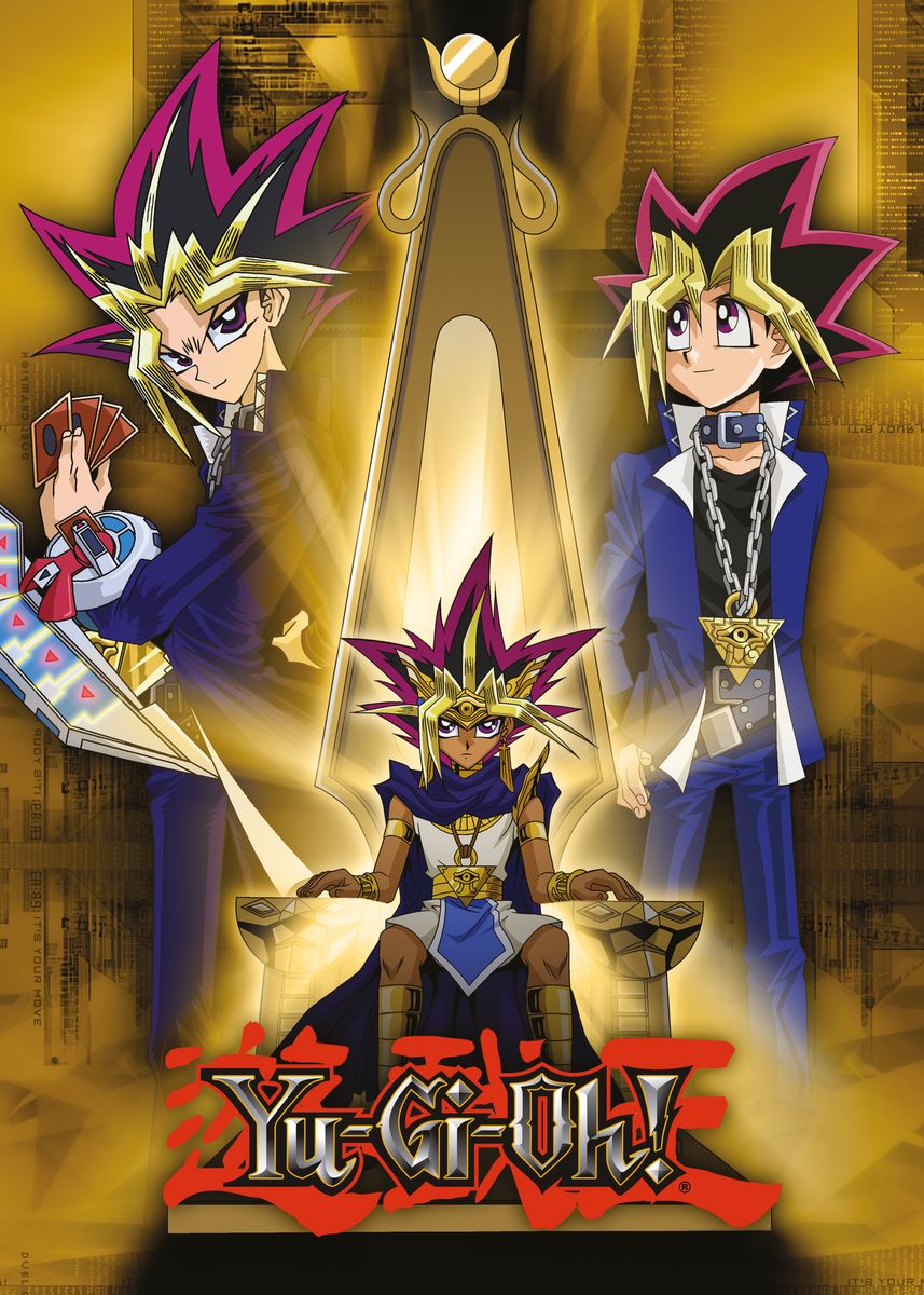 'Pharaoh Atem' Poster, picture, metal print, paint by Yu-Gi-Oh! | Displate