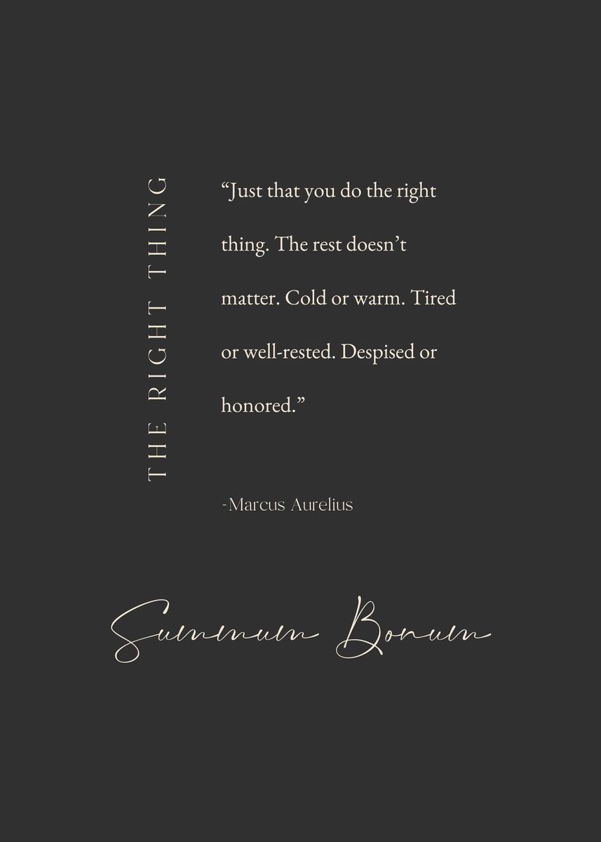 'Marcus Aurelius quote art' Poster, picture, metal print, paint by Rosh ...