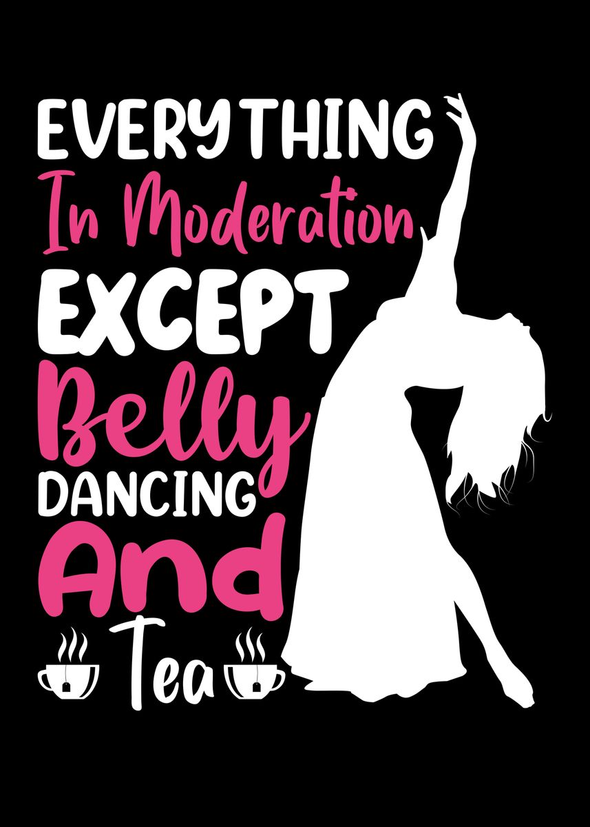 'Funny Belly Dancer Belly' Poster, picture, metal print, paint by Lukes ...