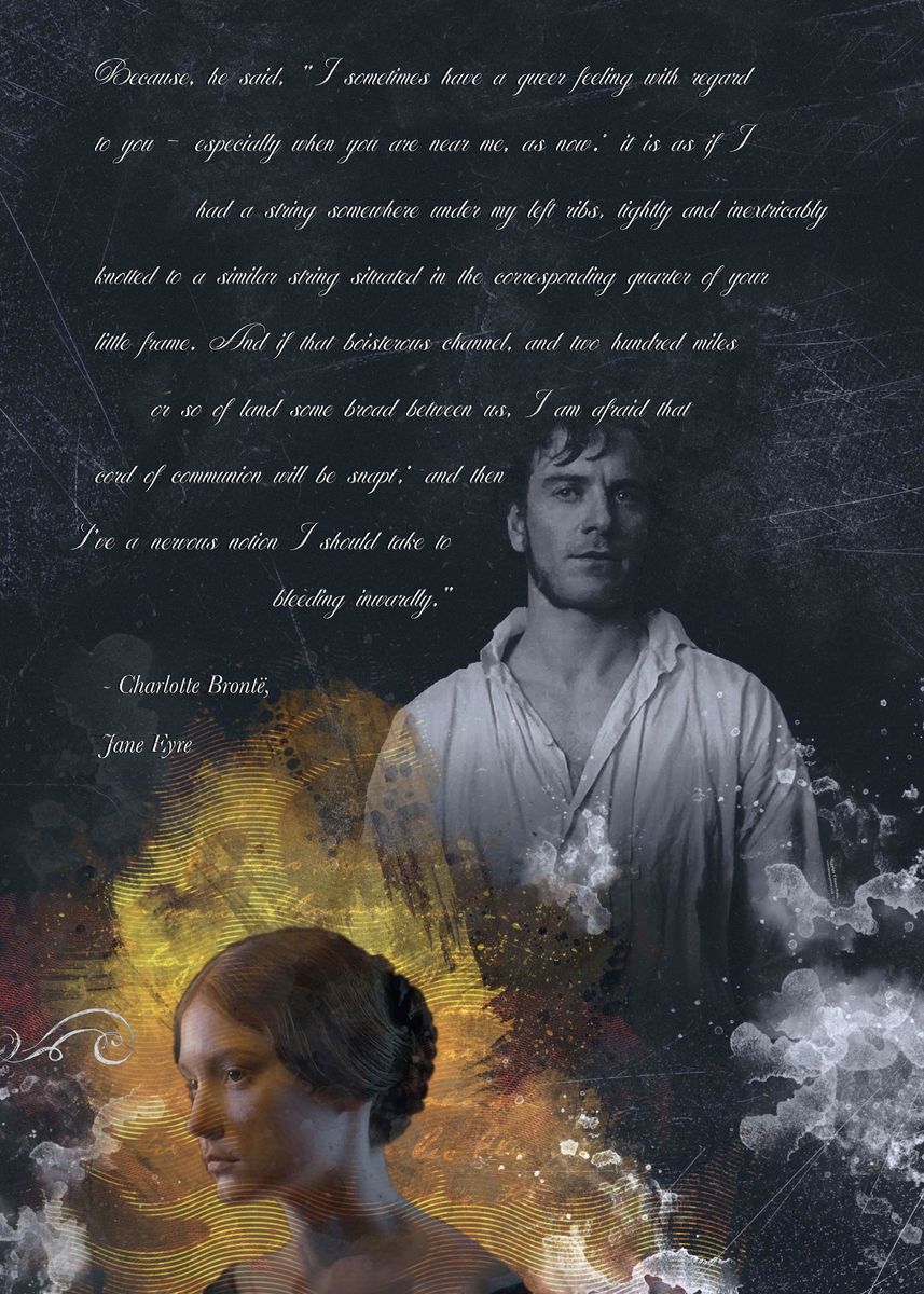 Jane And Rochester 'Jane Eyre and Mr Rochester' Poster, picture, metal print, paint by ...