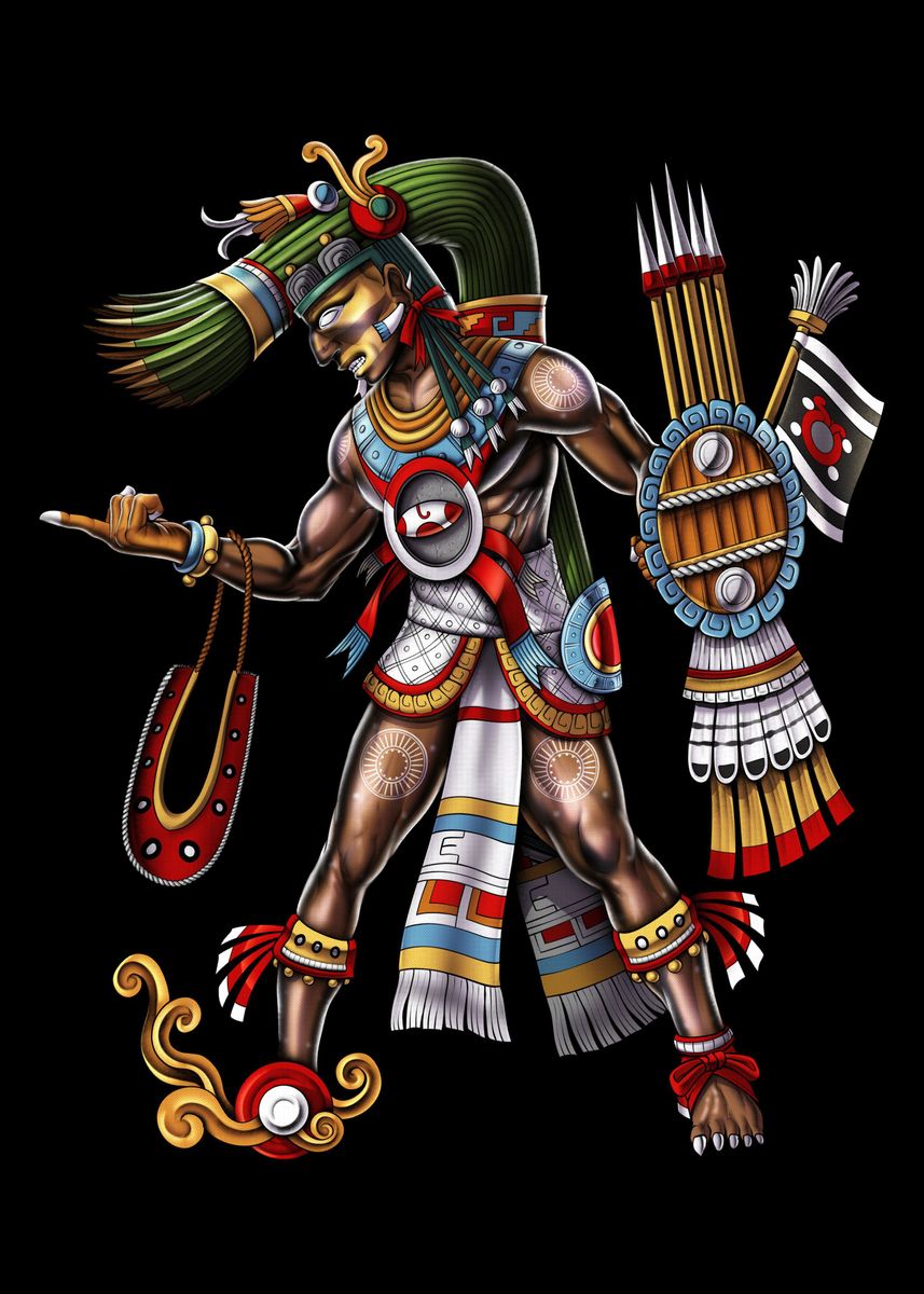 'Aztec God Tezcatlipoca' Poster by Psychonautica | Displate