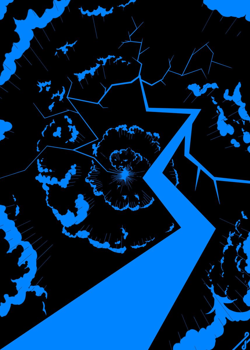 'Turmoil' Poster, picture, metal print, paint by NoNNee | Displate