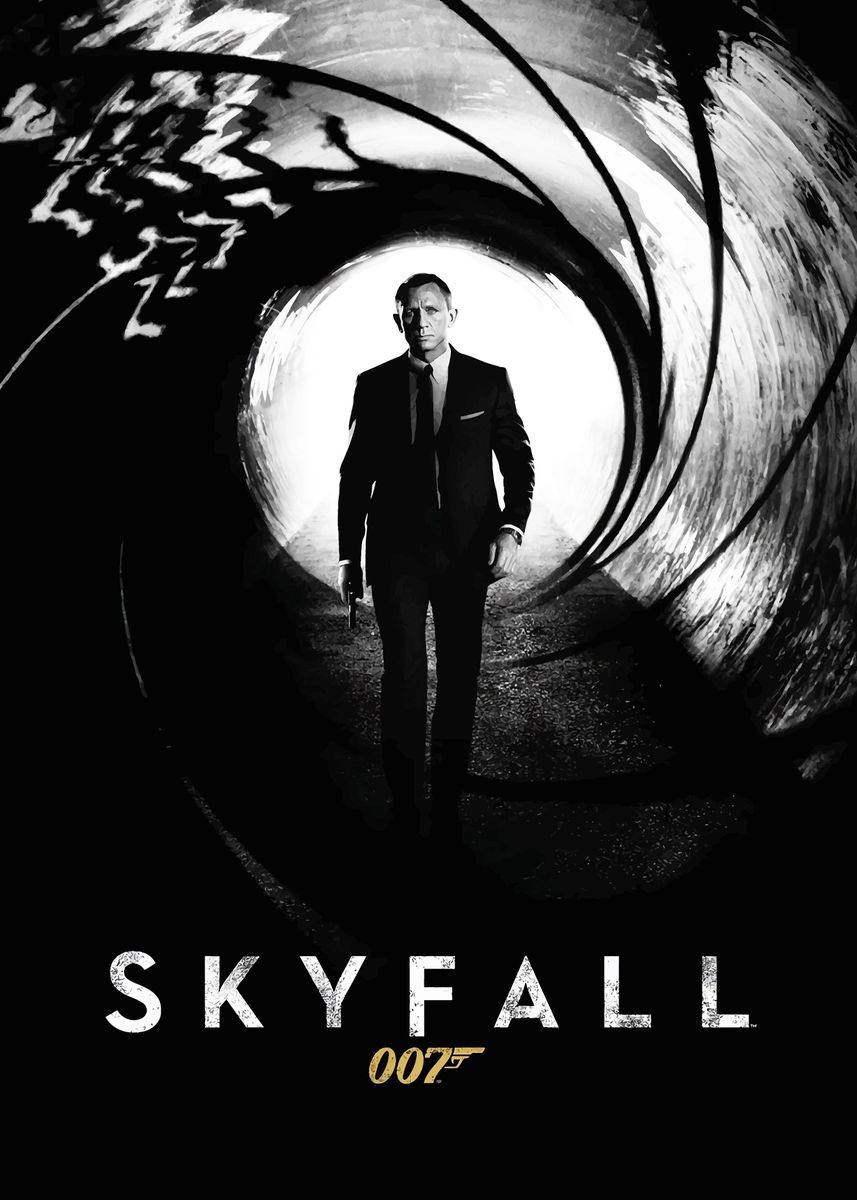 'Skyfall 007 James Bond' Poster, picture, metal print, paint by Wall ...